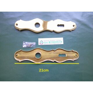 JADO Langschild Messing poliert - Langschild-Paar Gold BB 042 RaumX356