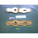JADO Langschild Messing poliert - Langschild-Paar Gold BB...