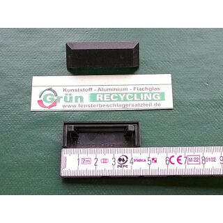 SCHÜCO Wasserkappe 45 x 15 mm Schwarz 208694 FachVR2/081