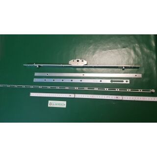 HAUTAU Getriebe für Zentralverschluss, Schwingflügel Tornado, Holz/PVC,  ZV 16 URZ RD , Gr.1 , FFØ 750 - 1000 mm, gerade mit Riegel und  2 I.S Pilzzapfen, Dorn 25mm