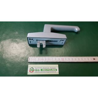 ROTO Fenstergriff Aufsatzgetriebe ALU 100, Lochabstand 84 und 98mm, Schieber gegenlaufend 26B Silber FachX2481