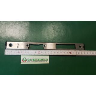WSS Schlechtendahl Schließblech Haustürschließblech 244 x 24mm für E-Öffner, Edelstahl gebürstet Din Rechts FachX2648
