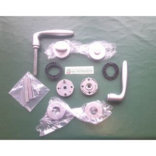 HOPPE Verona Bad-/WC Garnitur , Messing matt verchromt Resista MM151/42KV/42KVS RaumX577