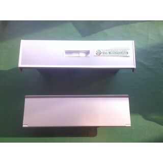 Briefeinwurfset mit Schacht/Innenklappe 71-100mm Aluminium naturfarbig 240 x 50 mm 0383826020720105 RaumX588