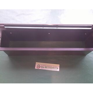 Briefeinwurf Windklappe mit Schacht W.80.B aus PVC - 80 mm, Braun RaumX609