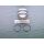 HERMAT Schiebetür-Griffmuschel 6401 offen für 8 - 10 mm Glasstärke Glasbohrung 50 mm Außendurchmesser 65 mm Oberfl. F1 (Silberfarben eloxiert) RaumX612