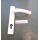 SCHÜRING Coverline außen BA 183 mm Springdrücker auf Coverline Gußschild 35mm - PZ 92mm - Weiß RaumX702