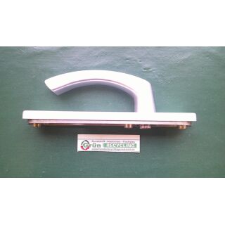 SCHÜRING Coverline - Innen Springdrücker auf Coverlien Abdeckschild 35mm - PZ 92 mm - Oberfläche Silber RaumX703 + PaletteH3