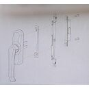 Alu Reperatur griff - RAL9016 Weiß RaumX711