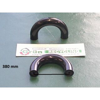 Kunststoff Griff - Ziehgriff Lochabstand 380mm Tiefschwarz F90 SchrankP119/6