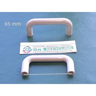 Kunststoff Griff - Ziehgriff Lochabstand 65mm Reinweiß F99 RaumX739