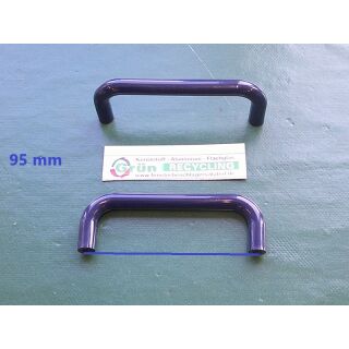 Kunststoff Griff - Ziehgriff Lochabstand 95mm Stahlblau F50 SchrankP120/7 + PaletteH3