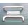 Kunststoff Griff - Ziehgriff Lochabstand 130mm Reinweiß F99 RaumX743