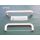 Kunststoff Griff - Ziehgriff Lochabstand 127mm Signalweiß F98 SchrankP120/8