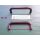 Kunststoff Griff - Ziehgriff Lochabstand 94mm Rubinrot F33 RaumX744