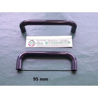 Kunststoff Griff - Ziehgriff Lochabstand 95mm Tiefschwarz F90 RaumX749