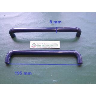Kunststoff Griff - Ziehgriff Lochabstand 195mm - Stahlblau F50 RaumX750