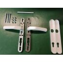 Hermo Schmalrahmen Drückergarnitur Vario ALU weiss 245x35mm PZ 92/8 mm Entfernung VKW5/017