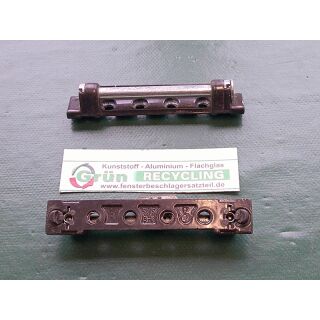 WINKHAUS Scherenlager Axerlager SWS 3-6 89 x 15 mm, 2 Haltezapfen 3 x 6 mm Lagerstift 75mm - Braun SchrankP095/6