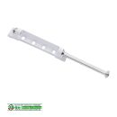WINKHAUS Scherenlager Axerlager SWS 3-6 89 x 15 mm, 2 Haltezapfen 3 x 6 mm Lagerstift 75mm - Weiß SchrankP095/7