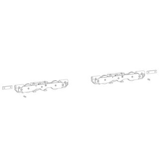 HAUTAU Tandemlaufwagen Atrium mitte HS 440kg, Nut 22 x 42 mit Bürste
