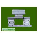 HUECK Rollentürband Klemm/Schraubbar Edelstahl 170mm, 277851, H61-62 FachP4565