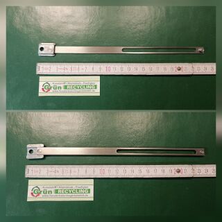 WSS Kupplungsstange 226mm Länge für Kippbeschlag Schere Edelstahl V2A blank HB11/88