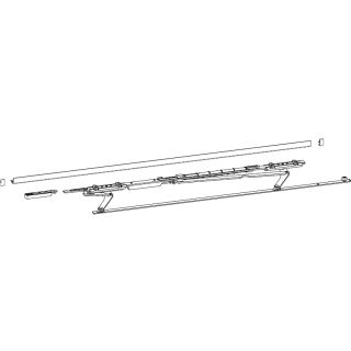 HAUTAU ATRIUM SP Gleitscheren-Set, Halteschiene, FFB 1251-1650 mm, weiß, rechts