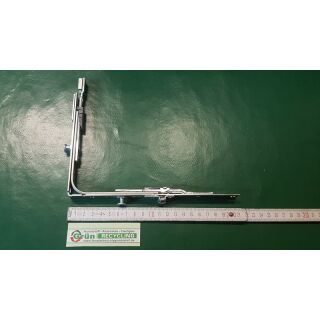 SIEGENIA Eckumlenkung TEUL, AF VSU/ K+ A0055 FH 1S 1RS, 140 x 210mm, kurze Seite mit Pilzzapfen und lange Seite mit Pilzzapfen und Flügelheber Raum3R2/30