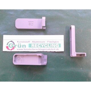 SIEGENIA Abdeckkappe EL U HD Rechts TKEL4011 RAL7037 SchrankP078/4
