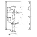 BKS Rohrrahmenschloss 1311 35/92/9 Flachstulp 24x245 DIN...