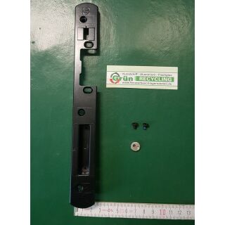 SCHÜRING Schließteil Haustürschließblech Schließblech Schwarz HT-ZV Plus F/R KöVS SKG Din Links, 13mm Achsmass Raum3R3/18