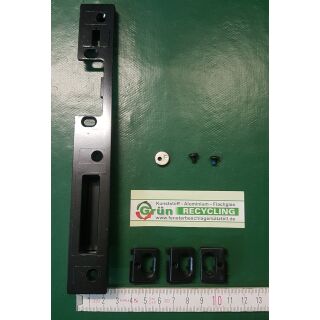 SCHÜRING Schließteil Haustürschließblech Schließblech Schwarz, Gealan 3000/7000/8000, Din Rechts 13mm Raum3R3/21