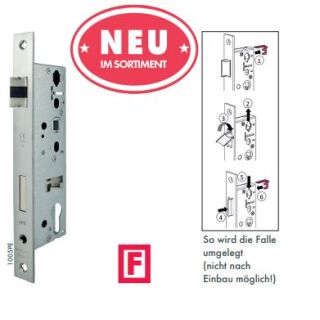 Bever Rohrrahmenschloss 1005P Dorn 40 mm  Entfernung 92 mm  mit Anitpanikfunktion E DIN 18250 FS