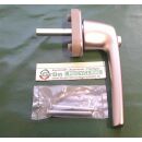 ROTO Griff Fenstergriff Silber mit Druckknopf RaumX926
