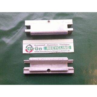 HUECK Alu Übersteckprofil Klemmstück Klemmblech 79 x 25 mm RaumX973 + PaletteH3