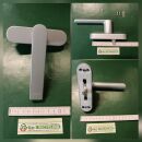 SCHÜCO Griff Fenstergriff Silber 90GR 100mm...