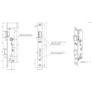 BEVER Rohrrahmenschloss 1103 24/92/8 Flachstulp 24x245 Käntig VKW1/13