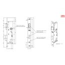 BEVER Rohrrahmenschloss 1103 35/92/8 Flachstulp 24x245...