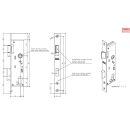 BEVER Rohrrahmenschloss 1103 40/92/8 Flachstulp 24x245 Käntig VKW1/25