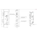BEVER Rohrrahmenschloss 1103 45/92/8 Flachstulp 24x245 Käntig VKW1/29