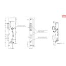 BEVER Rohrrahmenschloss 1103 30/92/10 Flachstulp 24x245 Käntig VKW1/18