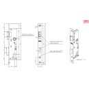 BEVER Rohrrahmenschloss 1103 35/92/8 Flachstulp 24x245...