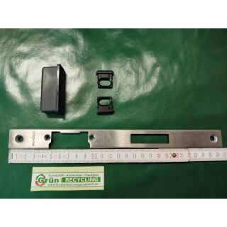 SCHÜCO U- Schließblech Schließplatte Set für E- Öffner Rechts RG 129 24 x 268 x 5 x 1,5mm FachVR3/019