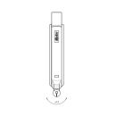 FAPIM Fingerriegel Kippriegel118x20mm EBGO1 SchrankP321/8
