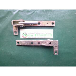 Ecklager Links 104 x 12 mm mit 2 Haltezapfen 1 x 2 mm SchrankP090/6