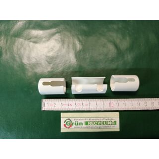 ANUBA Duplex 320 Abdeckkappe Aufsteckhülse mit Segmentkopf Innen-Durchmesser 20mm Weiß FachX2808
