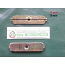Auflaufblech , Fensterauflaufblech 70 x 17 mm Haltezapfen...
