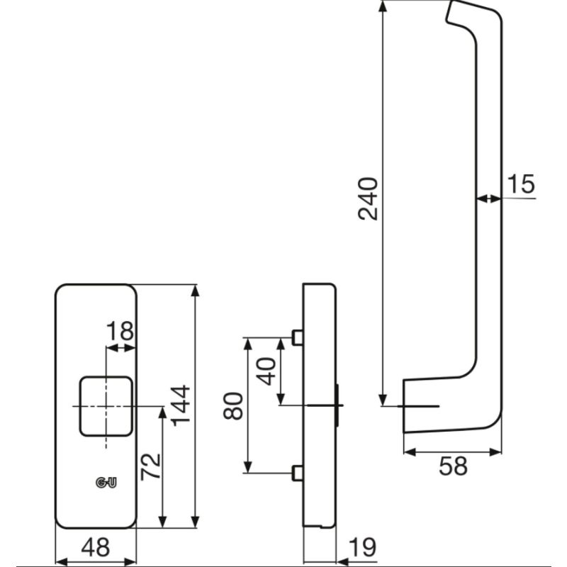 CONFEZIONE MANIGLIA DIRIGENT K 12920 00 L 7 SX BIANCA PER SCORREVOLE PARALLELO GU | Paride - Foto 11