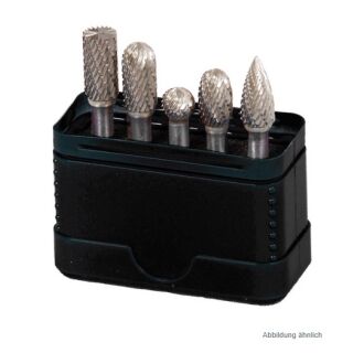 Frässtifte HM, 5tlg in Kunststoffpack Form B, C, D, E, G Kopfdurchmesser 9.6 mm Verkauf